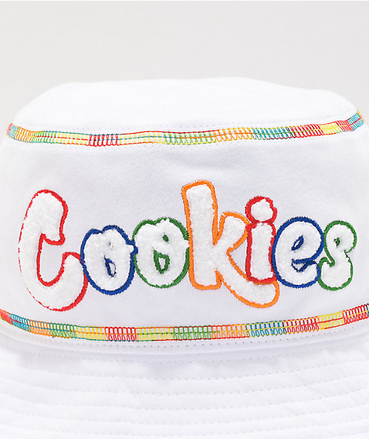 Cookies Pushin' Weight White Bucket Hat