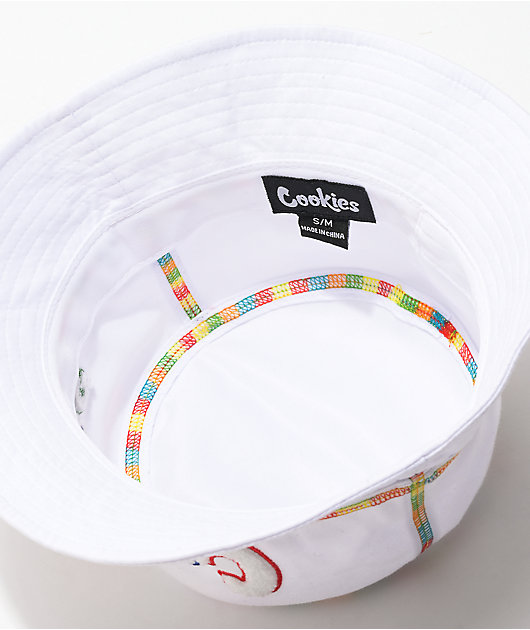 Cookies Pushin' Weight White Bucket Hat