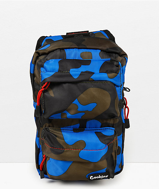 Cookies Rackpack Smell Proof Navy Camo Crossbody Bag