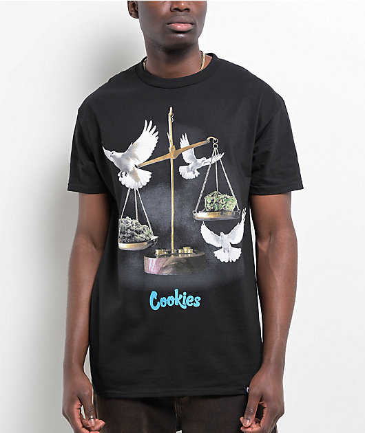 Cookies Scales Of Justice Black T-Shirt | Zumiez