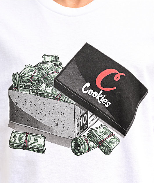 Cookies Shoebox Money White T-Shirt