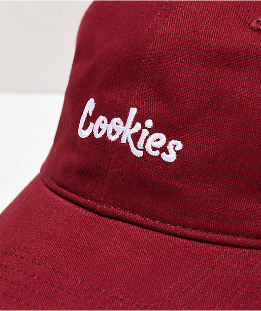 Cookies Thin Mint Burgundy White Strapback Hat Zumiez