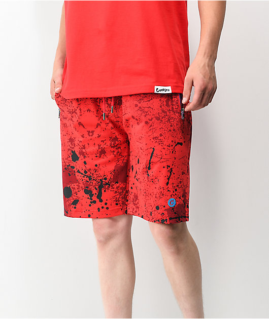 Cookies Trinidad Red Sweat Shorts