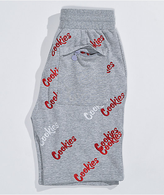 Cookies Triple Beam Grey Sweat Shorts