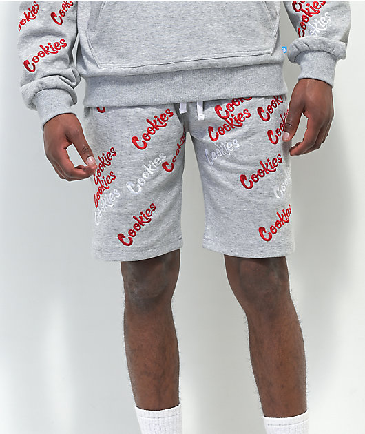 Cookies Triple Beam Grey Sweat Shorts