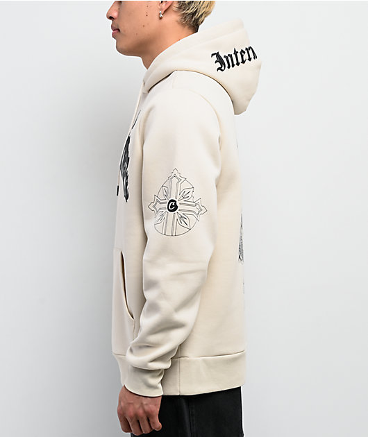 Cookies World On Fire Natural Hoodie