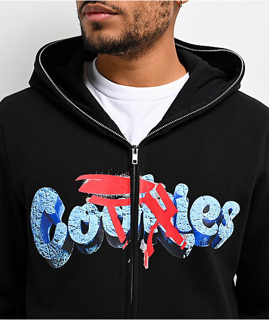 Cookies x OTXBOYZ Wave Runner Black Zip Hoodie | Zumiez