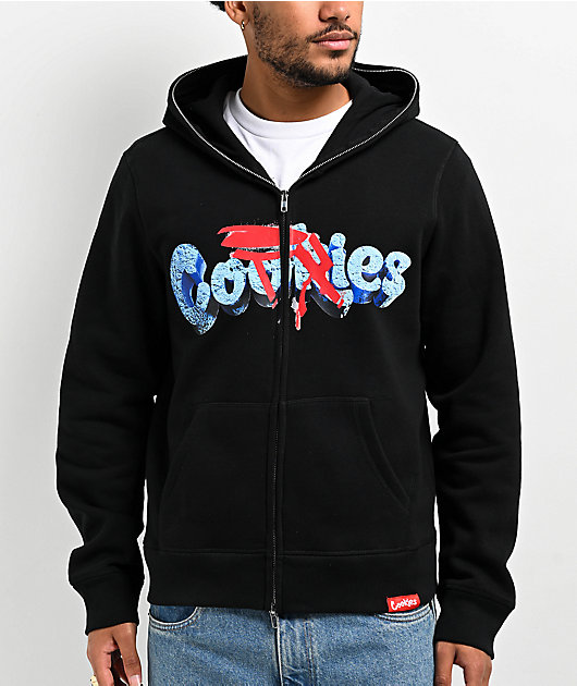 Cookies x OTX BOYZ Wave Runner Black Zip Hoodie | Zumiez