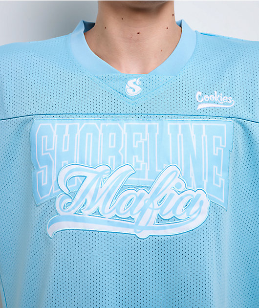 Cookies x Shoreline Mafia Baby Blue Football Jersey | Zumiez
