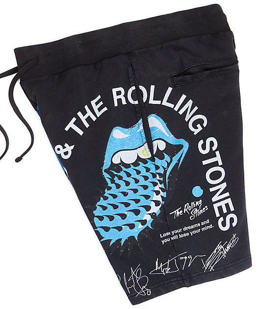 Cookies x The Rolling Stones Arch Black Sweat Shorts | Zumiez