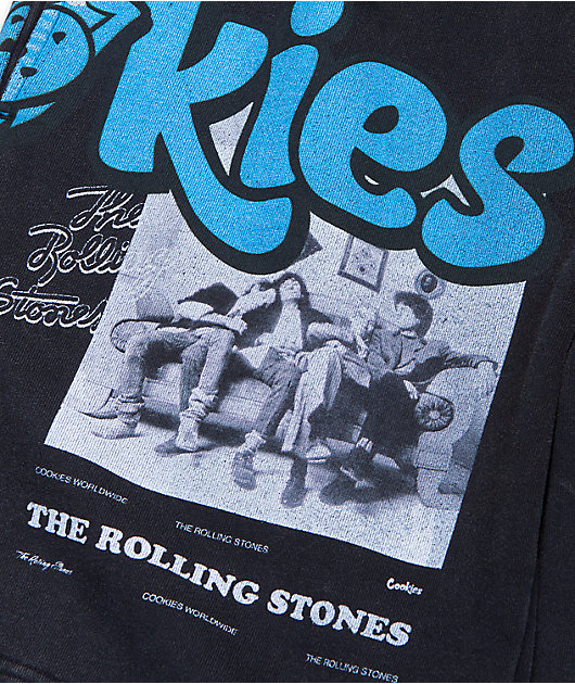 Cookies x The Rolling Stones Arch Black Sweat Shorts | Zumiez