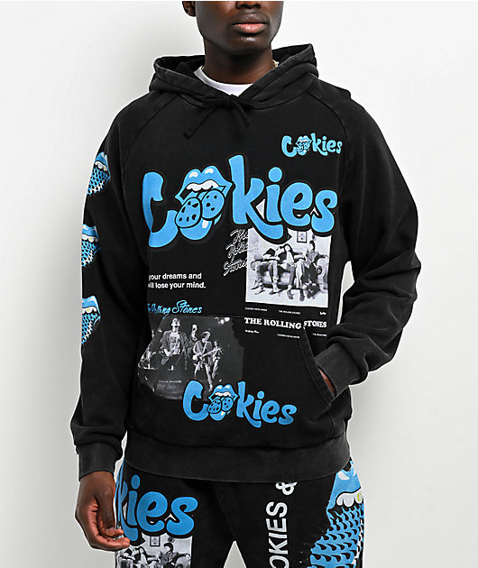 Cookies x The Rolling Stones Arch Black Wash Hoodie | Zumiez