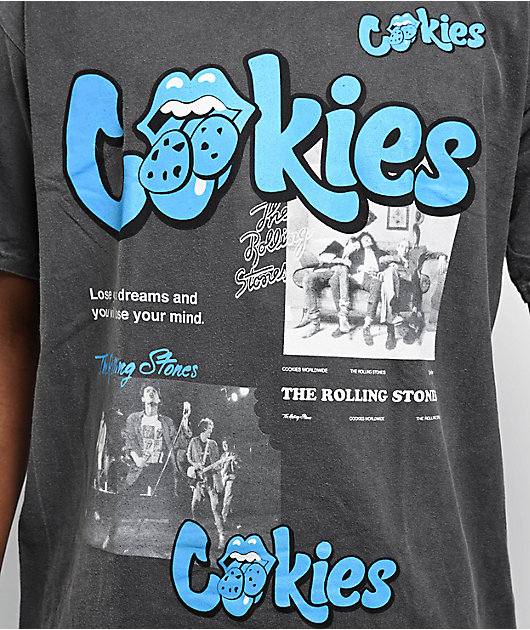 国内配送★Cookies × Rolling Stones★コラボTシャツ 選べる6色 Cookies x The Rolling Stones The Stones Black T-Shirt | Zumiez