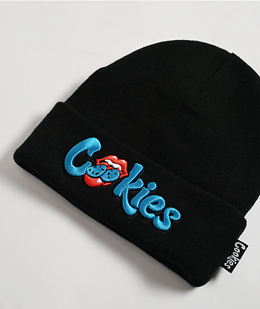 Cookies 大人気 キャップ OGミントタンローリングストーンズ Cookies x The Rolling Stones OG Mint Tongue Black Snapback