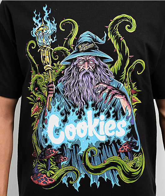 【Cookies】米国人気 Wealth 半袖Tシャツ x Your Highness Cookies x Your Highness Wizard Black T-Shirt | Zumiez