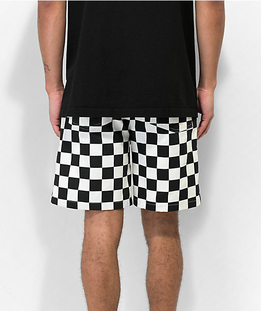 Cookman Black & White Checkerboard Shorts