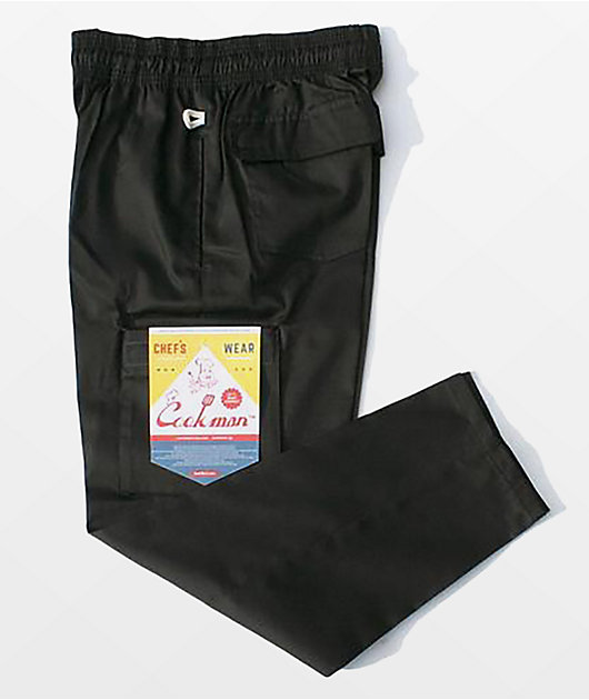 Cookman Black Cargo Chef Pants