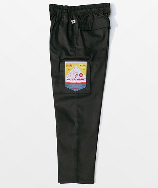 Cookman Black Cargo Chef Pants