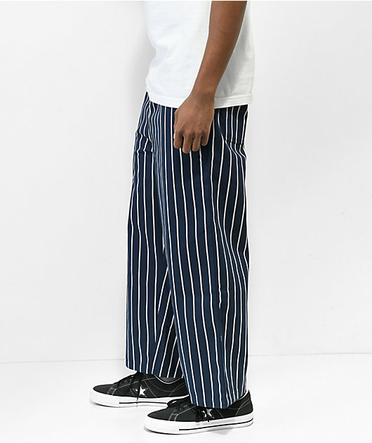 Cookman Navy Stripe Wide Chef Pants