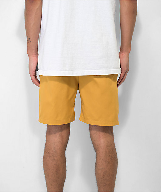 Cookman Solid Mustard Shorts