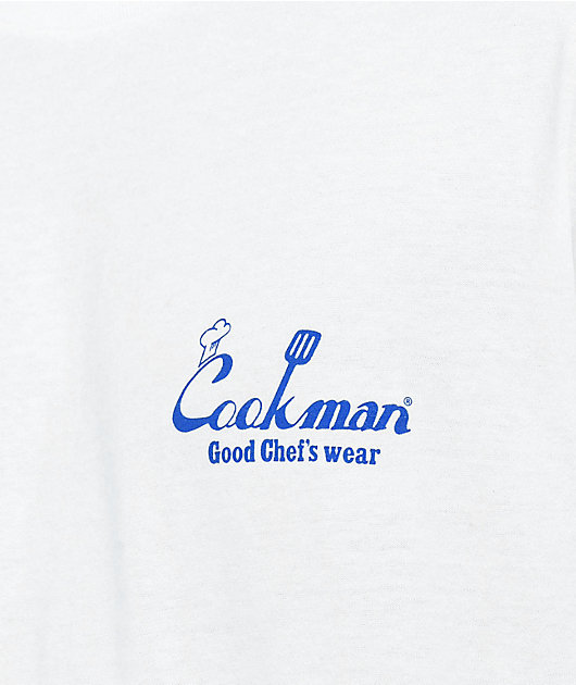Cookman TM Paint Burger White Long Sleeve T-Shirt
