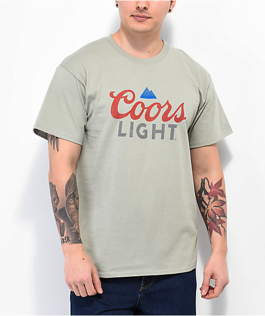 Coors Light Men's T-Shirt - 100% Cotton, Screen Printed Front Logo, Casual Beer Brand Apparel - View #2