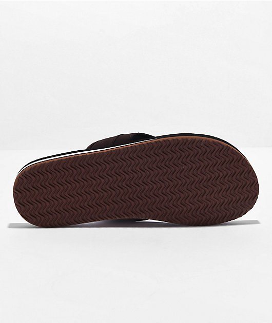 Cords Cruzer Brown & Black Sandals