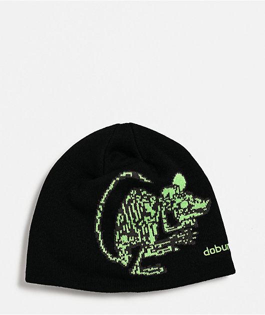 Corduroy Dobunezumi Black Skully Beanie | Zumiez