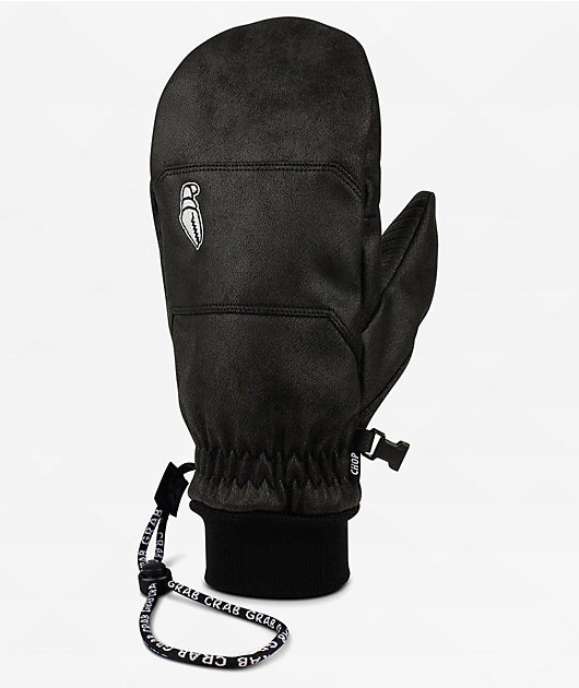 Crab Grab Chop Black 15K Snowboard Mittens