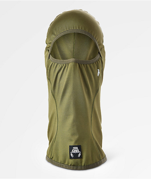 Crab Grab Classic Clawva Army Green Balaclava