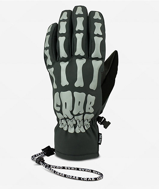 Crab Grab Five Bones Reflective 15K Snowboard Gloves | Zumiez