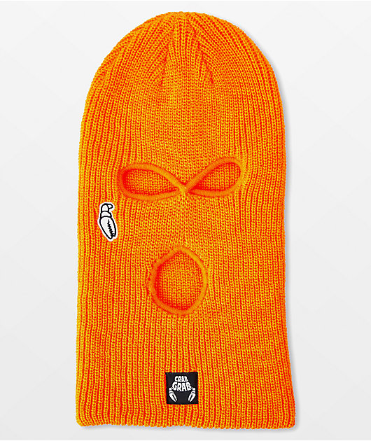 Crab Grab Goon Mask Orange Balaclava | Zumiez
