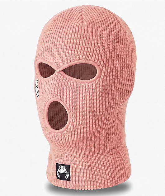 Crab Grab Goon Mask Pink Balaclava