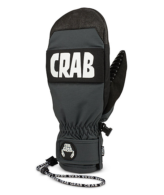 Crab Grab Punch Black Snowboard Mittens | Zumiez
