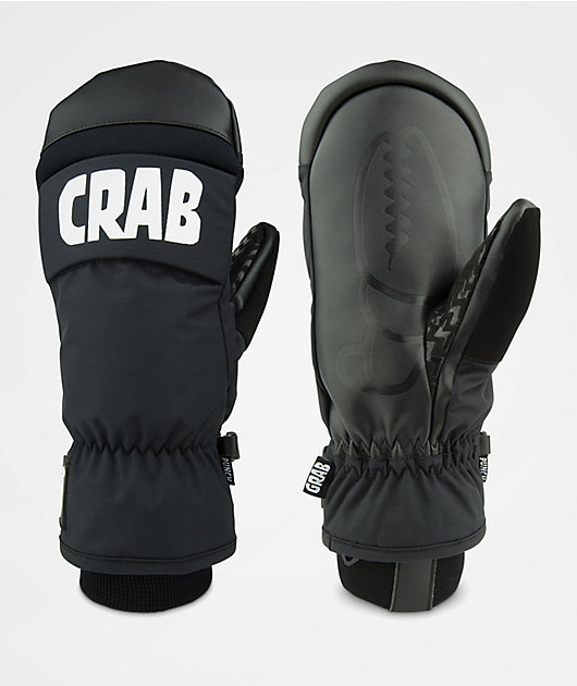 Crab Grab Punch Mitt Black Snowboard Mittens Zumiez