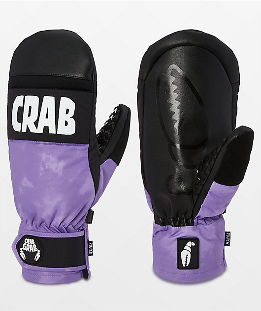 Crab Grab Punch Purple 15K Snowboard Mittens
