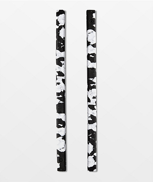 Crab Grab Skate Rails Black & White Swirl Stomp Pads