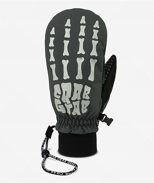Crab Grab Slap Bones Reflective 15K Snowboard Mittens | Zumiez