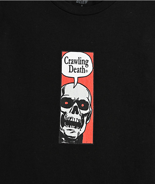 Crawling Death Comic Skull Black T-Shirt | Zumiez