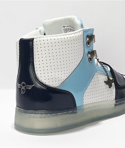 Creative Recreation Cesario Hi XXI White & Blue High Top Shoes