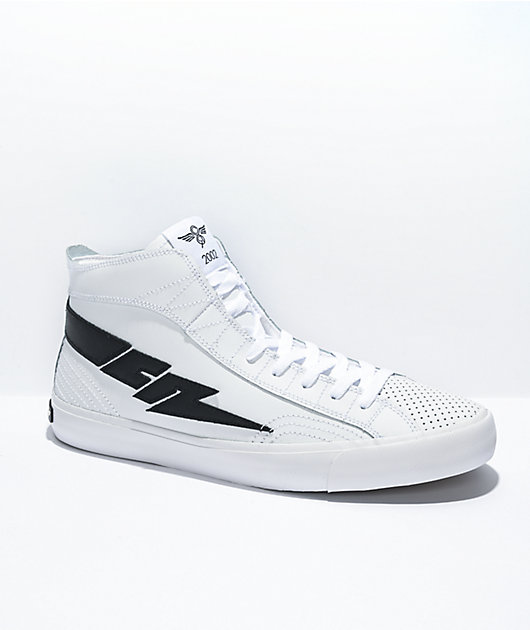 Creative Recreation Zeus Hi White Black Leather Shoes