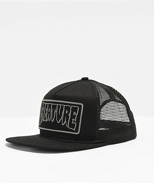 Creature Box Logo Black Trucker Hat