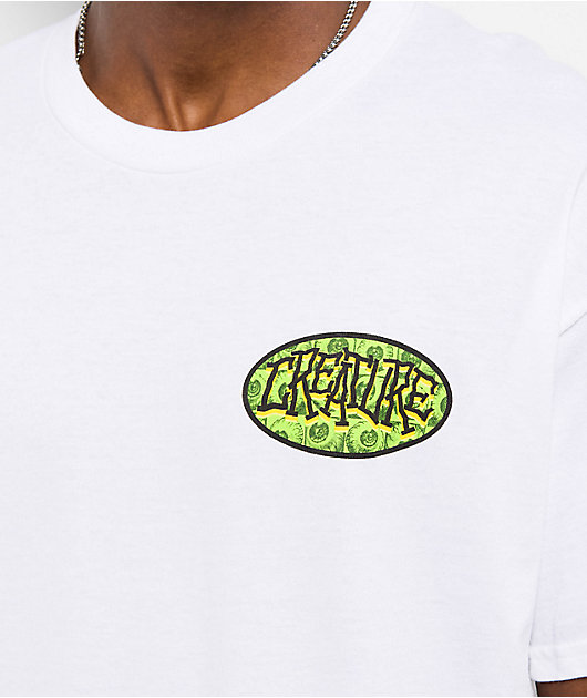 Creature Crash And Burn White T-Shirt