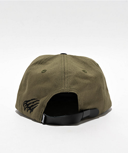 Creature Creeper Olive & Black Strapback Hat | Zumiez