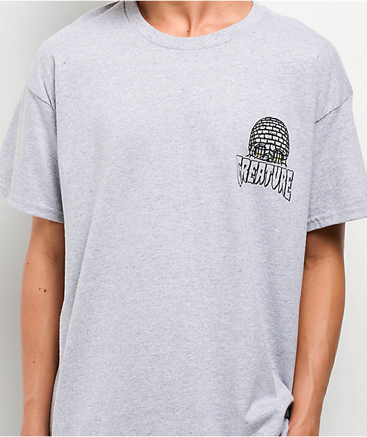 Creature Doom Skull Grey T-Shirt