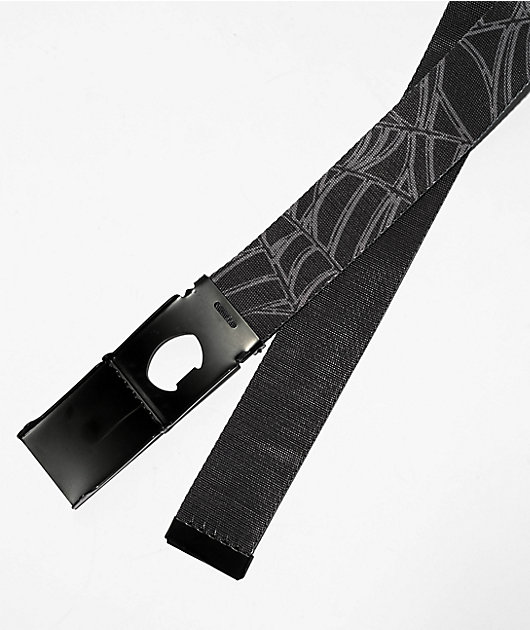 Creature Horror Black & Grey Web Belt