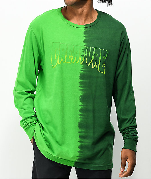 Creature Logo Toxic Fade Green Long Sleeve T-Shirt