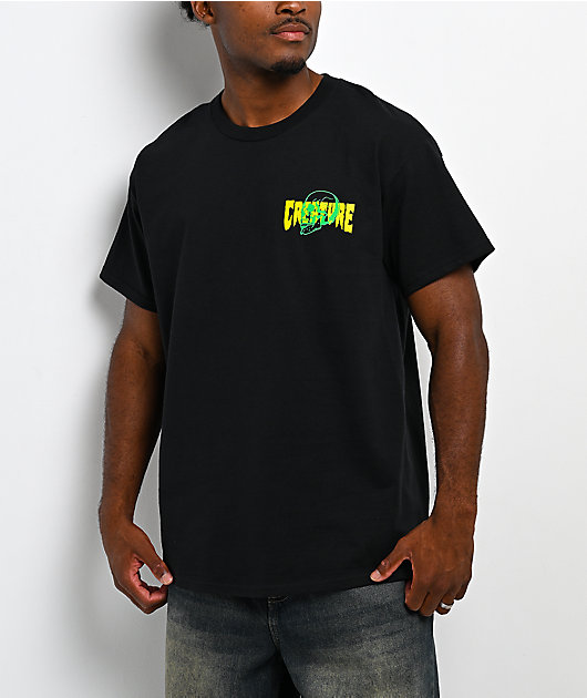 Creature Spiral Skull Black T-Shirt