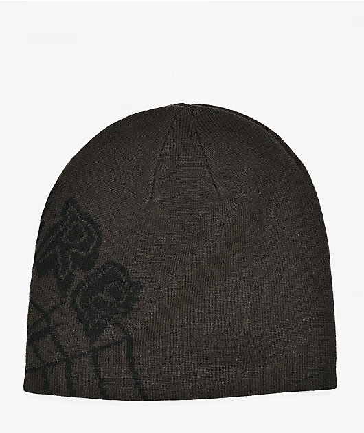 Creature Web Charcoal Skully Beanie