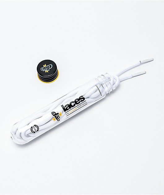 Crep White Ice Flat Laces